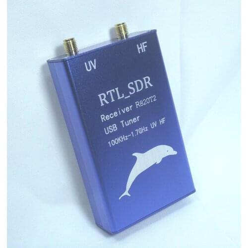 100KHz-1.7GHz software radio full band RTL-SDR receiver R820T2 aviation band