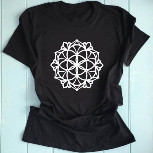 Flower Of Life Shirt Sacred Geometry Shirt Yoga Clothing Yogi Tshirt Unique Gift for yoga teacher Reiki Spiritual Shirts