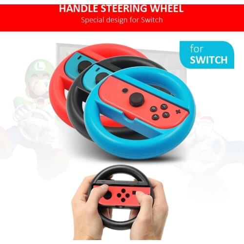 2pcs Racing Steering Wheel for Nintendo Switch Controller Handle Holder Grip N-Switch Game Accessories