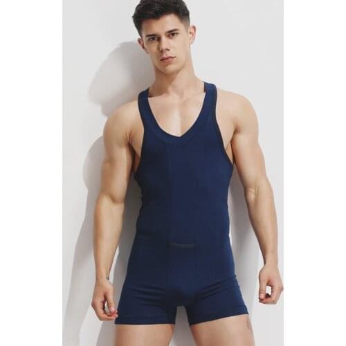 Sexy Undershirt Men bodysuit body cotton lycar Man jumpsuit wresting Suit Undershirts tight shaper boy exotic club Dance Party