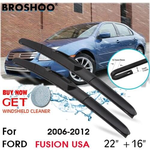 Car Wiper Blade Window Windscreen Windshield Wipers Blades J hook Arm Auto Accessories For FORD Fusion USA 22''+16'' 2006-2012