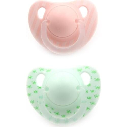 Infant Newborn Baby Sleeping Nipple Printing Pacifiers Silicone Cute Baby Round Nipples Safe Food Grade Safe Baby Supplies