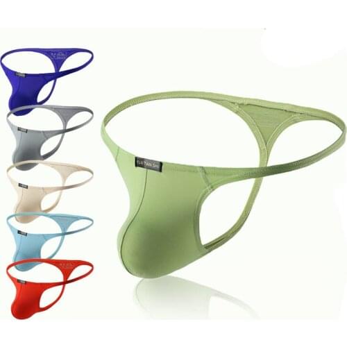6Pack Mens Sexy Thongs Gay Underwear Men Thong G String Homme Jockstrap Mens Briefs Male Sexy U Pouch Panties Thongs Underpants