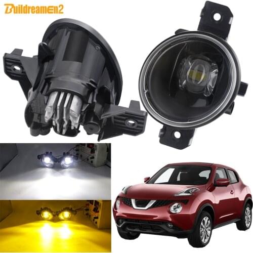 Fog Light Assembly For Nissan Juke 2015 2016 2017 Car H11 Front Bumper LED Fog Lamp Daytime Running Light 30W 8000LM 12V