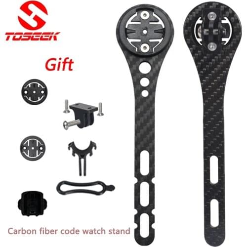 MTB Road Bike carbon GPS Computer Holder For CATEYE/Bryton/GARMIN/Gopro/IPS Light Mount Handlebar Extension Out-front Stand