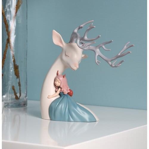 Resin material White Night fairy tale ornaments handmade wedding girlfriends creative gifts luxury