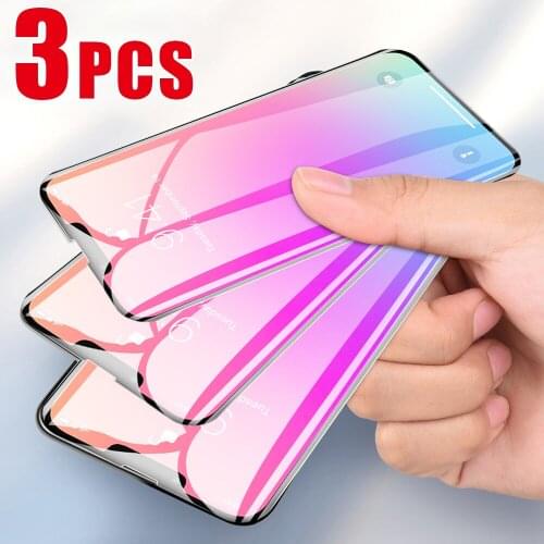 3Pcs Full Cover Glass On The For iPhone 12 Tempered Glass For iPhone 12 Max Screen Protector For iPhone 12Pro Max Full Film Case