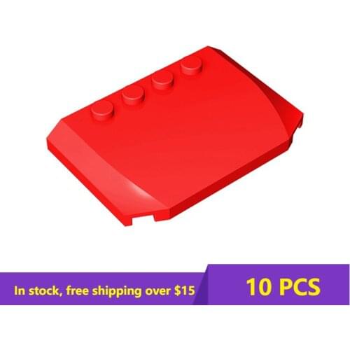 10PCS MOC Bricks Assembles Particles 52031 White 4x6x2/3 Building Blocks DIY Bulk Model Educational High-Tech Spare Toys