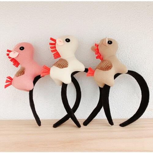 Cartoon Mini Pony Hairband Plush Toy Duck Hairband Rope and Hoop Hair Accessories for Women