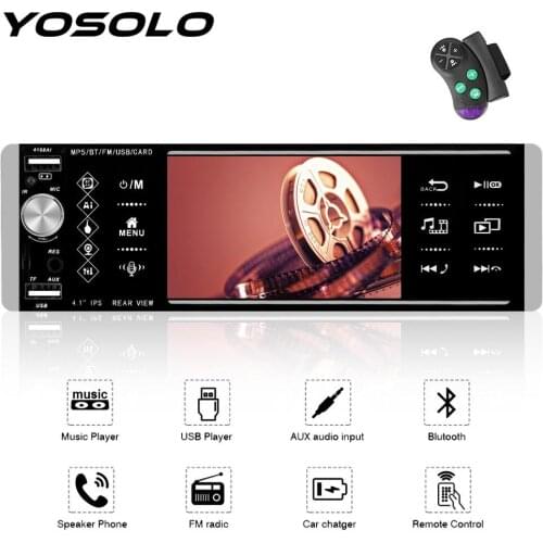 Bluetooth 1Din 5.2 Inch Mp5 Player Touch Car Radio Bidirectional Interconnection Intelligent AI Voice RDS AM FM 3-USB