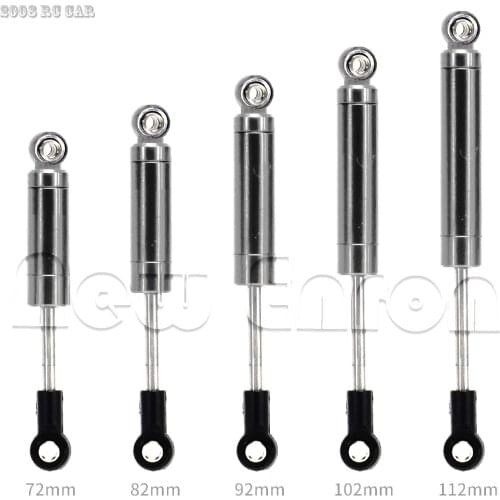 72-112MM Silver Aluminum Int Shock Absorber Damper 1:10 RC Car Tamiya Kyosho Axial HPI Crawlers Car Trucks CC01 SCX10