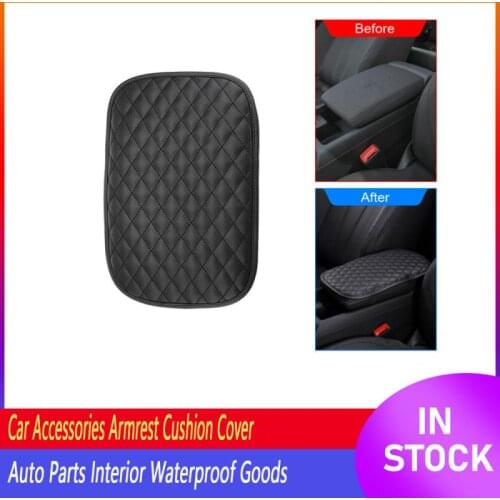 Auto Armrest Cushion Cover Car Accessories Center Console Box Pad Protector Universal Auto Parts Interior Waterproof Goods