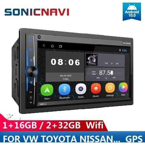 2Din Android Car Radio Player For Toyota Nissan Hyundai Lada GPS Navigation 7" Universal Multimedia Player Autoradio Wholesale