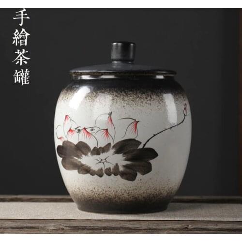 Tea Coffee Sugar Storage Jars Tea Accessories Coffee Storage Tea Storage Box Ceramic Storage Jar Organizador Te Tea Container