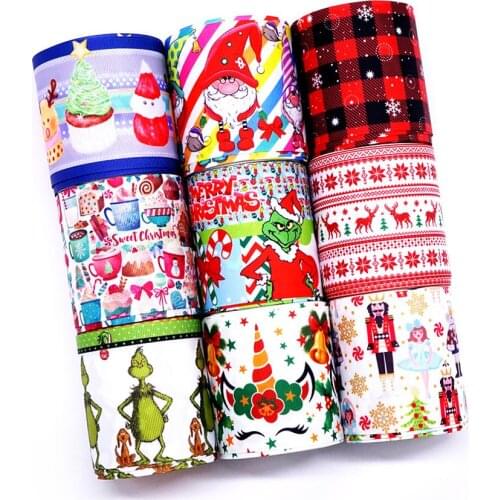 Free shipping 50 yard cartoon printed grosgrain ribbon 33043