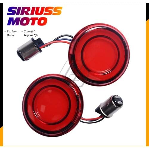 Motorcycle 1157 Bullet Style LED Rear Turn Signal Conversions Case for Harley Touring Sportster XL Softail 2018-2021