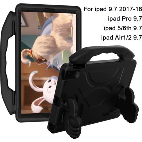 Kids tablet Case for iPad Air1/2,EVA Handle Lovely Stand Tablet Cover for ipad(5th Gen/6th Gen)9.7" ipad por 9.7"Shockproof case