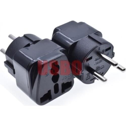 Black 10A 250V AU/UK/US/EU to Israel travel adaptor plug universal plug socket convertor for Israel Egypt Middle East Type-P
