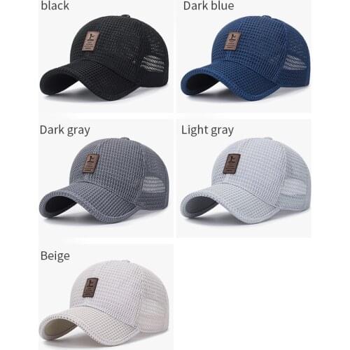 Breathable Quick Drying Mesh Baseball Cap Summer Outdoor Fishing Golf Sun Hat For Men Women