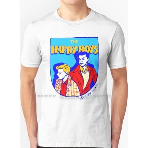 Detective Bros T Shirt 100% Pure Cotton Hardy Boys Vintage Detective Mystery