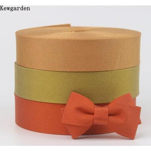 Kewgarden Reflective Silk Fabric Layerling Cloth Ribbons 1.5" 1" 25cm 40mm DIY Bow tie Accessories Handmade Tape Carfts 11 Yards