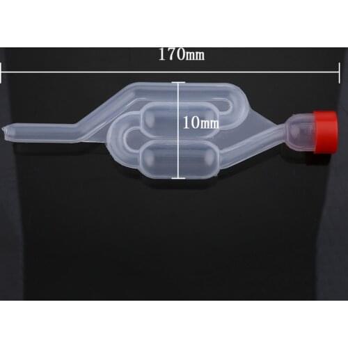 3PC High quality Exhaust One-way Home Brew Wine Fermentation Airlock Air Lock Check Valve Water Sealed Valves Plastic Air Lock