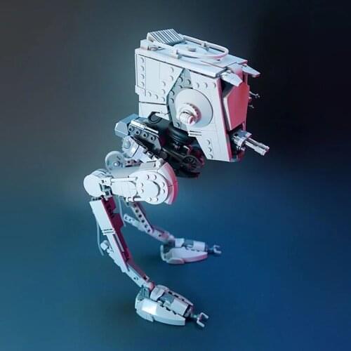 Star Plan Series Wars Articulated SW AT-ST v3.0 MOC Building Blocks Bricks Diy moc Toys For Children Kids Christmas Gifts