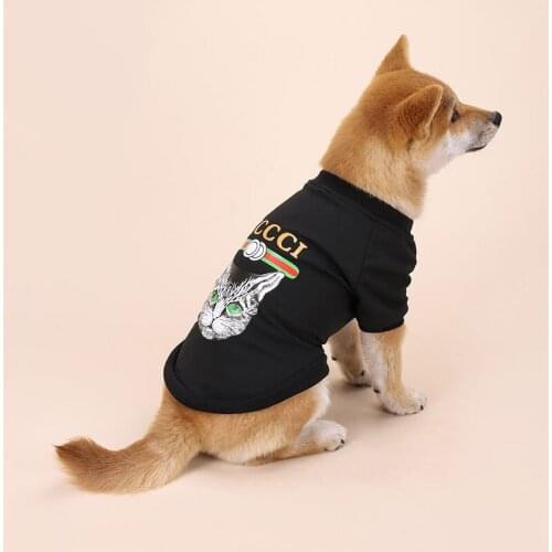 Summer Solid Color Medium Dog Vest Pure Cotton Breathable T-Shirt for Dogs Golden Retriever Pet Dog Clothes Dog Supplies