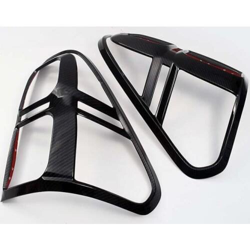 Carbon fiber For Toyota Hilux 2015 2016 2017 Accessories rear Light Cover Trim For Toyota Hilux SR5 2017 Suitable Hilux