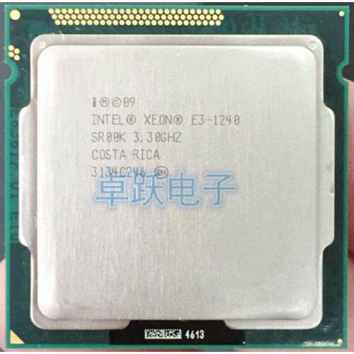 Original Intel Intel Xeon E3-1240 3.3GHz SR00K Quad-Core 8M Cache LGA 1155 CPU Processor E3 1240