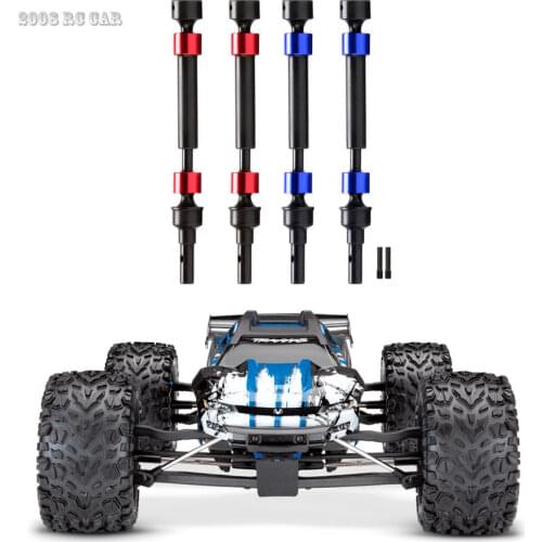 2pcs HD Hard Splined Steel CVD Front/Rear Driveshaft Drive Shafts For Traxxas E-Revo 2.0 VXL 86086-4 E Revo 8650+51+52 NEW ENRON