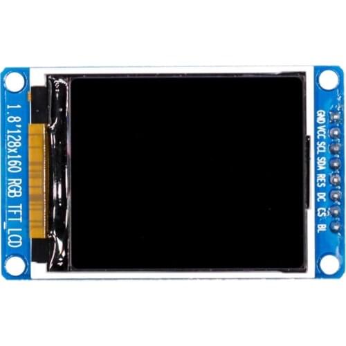 1.8 Inch LCD Display Module Full Color 128x160 RGB SPI TFT LCD Display Module ST7735S 3.3V Replace OLED Power Supply