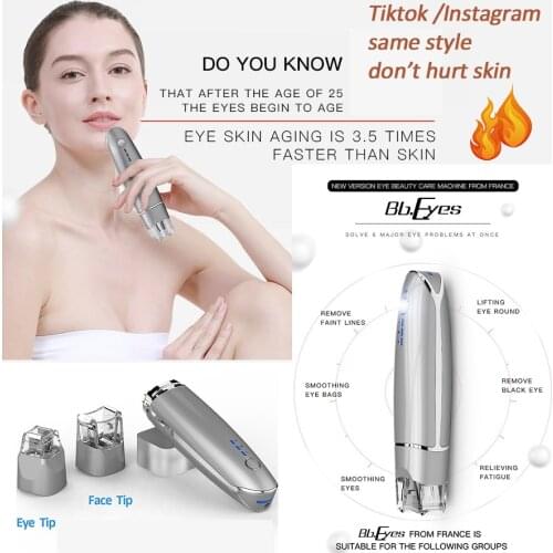 BB eyes face lifting Beauty Instrument Device Remove Wrinkles Dark Circles Puffiness Relaxation EMS Eye Massager beauty salon