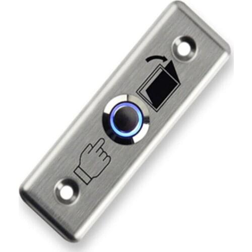 Stainless Steel Rectangle Exit Push Door Release Button Switch With LED For Electric magnetic Lock Door Access Control