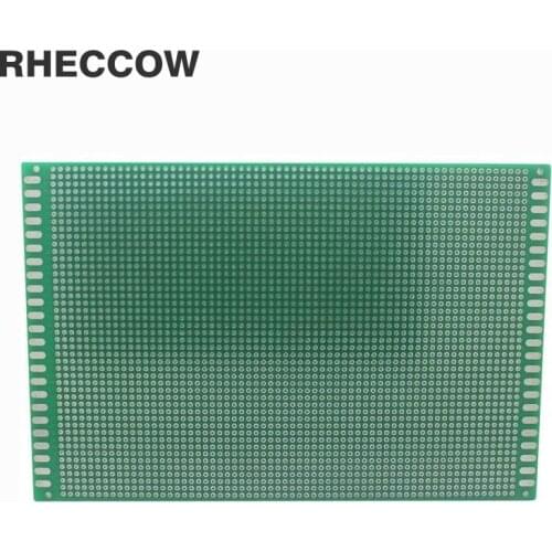 RHECCOW 5pcs/lot 15*20cm 2.54mm 1.6mm Glass-Epoxy FR4 Prototyping Tinning Plated Single Side Universal PCB Printed Circuit Board
