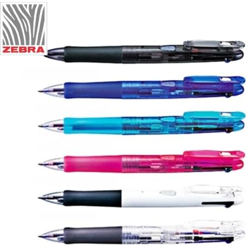 2 Pcs/Lot Zebra B3A3 Ballpoint Pens 0.7mm Clip-on blue red black ink 3-in-1 pens Stationery Office accessories School supplies