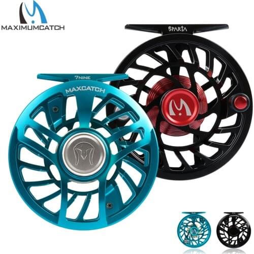 Maximumcatch Maxcatch Saltwater Fly Fishing Reel 100% Fully Sealed Waterproof Super Light CNC Machined Aluminum Large Arbor