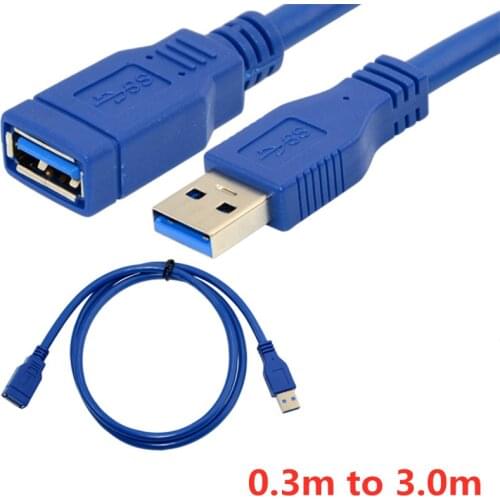 USB 3.0 A Male AM to USB 3.0 A Female AF USB3.0 Extension Cable 0.3m 0.6m 1m 1.5m 1.8m 3m 5m 1ft 2ft 3ft 5ft 6ft 10ft 3 5 Meters