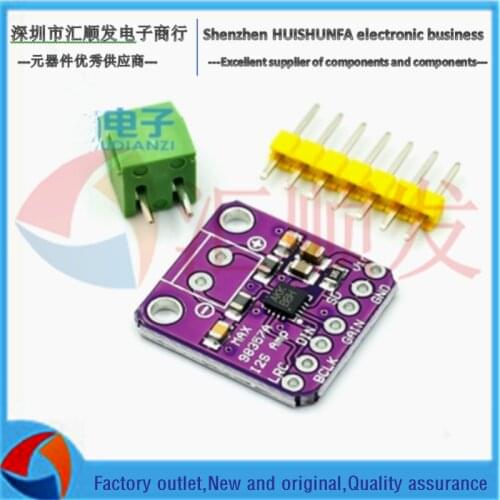 MAX98357 I2S audio power amplifier, unfiltered D class magnification, supports ESP32 Raspberry Pi