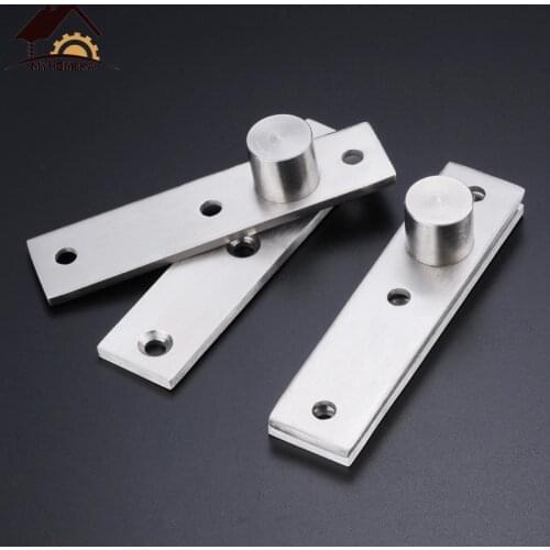 Myhomera 360 Degree Rotation Axis 75/100mm Rotating Hinges Location Shaft Up and Down Door Hidden Pivot Hinge Stainless Steel