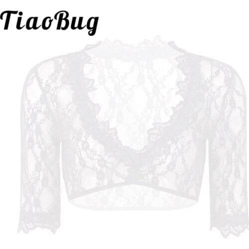 Womens Summer Floral Lace Cape Wrap Crochet Sheer Pleated Wedding Bridal Shawl Shrug Evening Gown Capelet Bolero Jacket