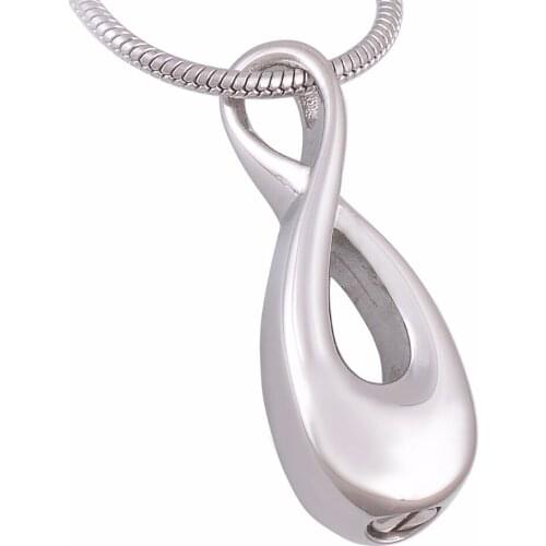 Women Infinity Stainless Steel Jewelry Ashes Urn Cremation Necklace Memorial Keepsake Pendant Waterproof High Quality