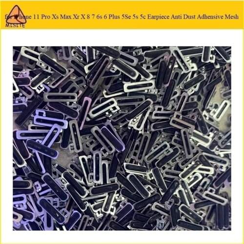 100Pcs for iPhone 11 Pro Xs Max XR X 8 7 6s 6 Plus 5se 5s 5 XSM 8p 7p Earpiece Ear Speaker Adhesive Anti Front Camera Dust Mesh