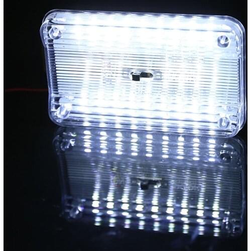 115 x 72 x 15mm 36 SMD Auto Car Dome LED Light Ceiling Interior Rectangular - White Ceiling Lamp for 12V Cars