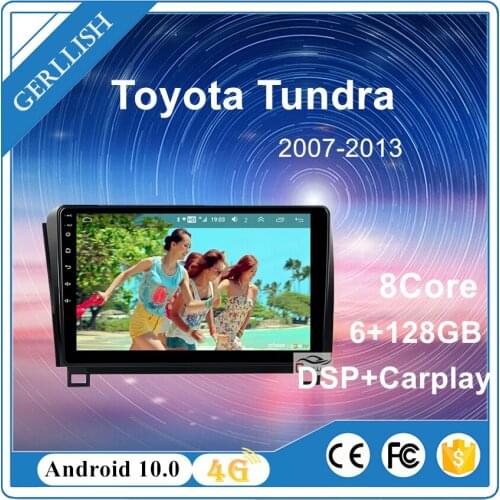 Android 10 Radio GPS Navi multimedia for Toyota Tundra 2007-2013 Sequoia 2008-2018 IPS WIFI BT USB