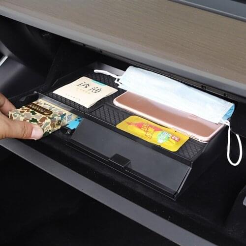 Storage Case for Tesla Model 3 Co-pilot Storage Box Hidden Holder Box Organizer Containers