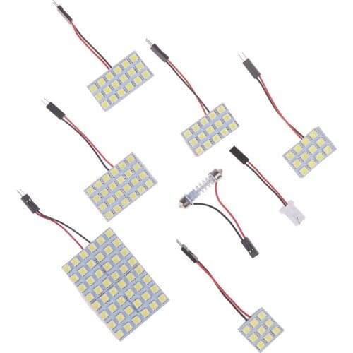 BA9S T10 5W 5050 SMD LED Car Led Vehicle Panel Lamp Auto Interior Reading Lamp Bulb Light Dome Festoon light DC 12V