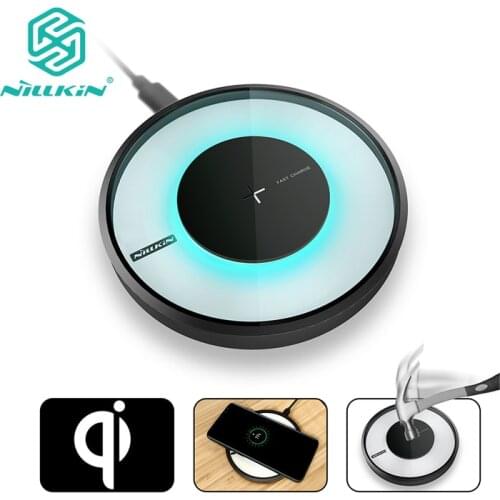 Qi Fast Wireless Charger for Samsung s10 S8 S9 Plus Note 9 Nillkin Fast Charging Pad for iPhone XS Max Wireless Charger