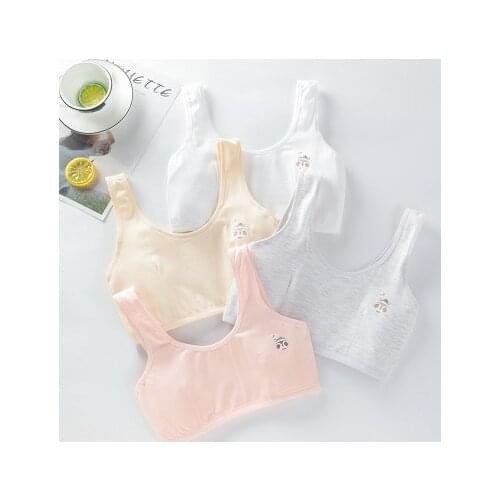 Children Girl Bra Underwear for Puberty Girls Childrens Tops Kids Theme of animal Underwear Bra Vest Children Teenage Clothing