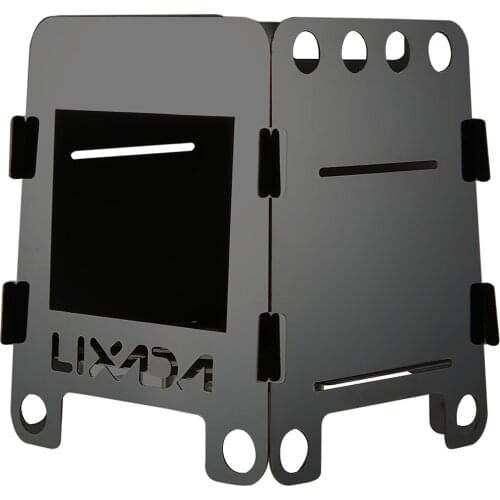 Lixada Outdoor Lightweight Portable Camping Picnic Alcohol Wood Stove with Storage Bag Outdoor Alcohol Wood Stove